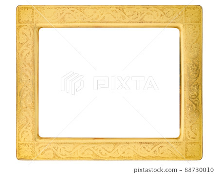 Old Vintage classic Golden Wooden mockup canvas frame 88730010