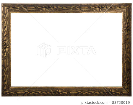Old Vintage classic Golden Wooden mockup canvas frame 88730019