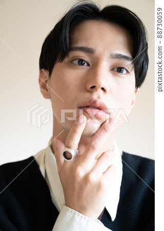 Men's Korean Fashion Monotone Coordination Center Part Men's Korean Fashion Monotone Coordination Center Part 88730059