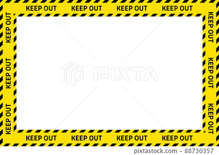 Safety striped tape frame 88730357