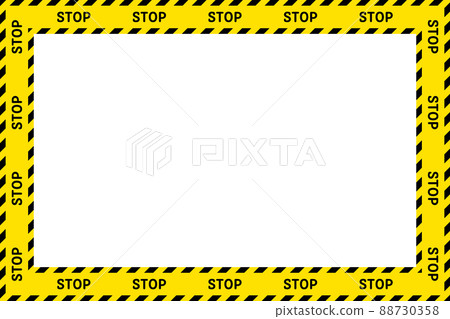 Safety striped tape frame 88730358