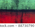 Green and red grunge colored texture background. 88730790