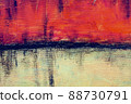 Yellow and orange grunge colored texture background. 88730791