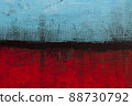 Red and blue grunge colored texture background. 88730792