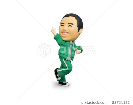 綠色球衣舞者(面向左)娃娃 綠色球衣舞者(面向左)娃娃 88731121