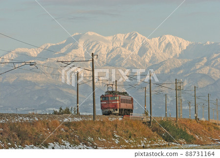 北陸本線水羽島-東-富山JR貨運EF81-126（富山） 88731164