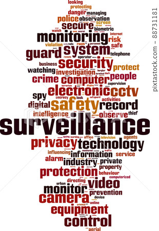 Surveillance word cloud 88731181