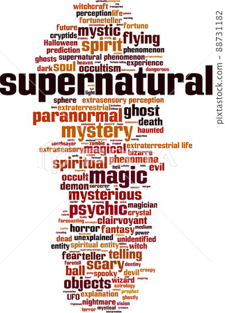 Supernatural word cloud 88731182