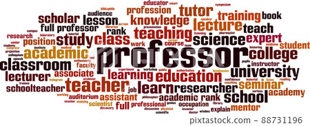 Professor word cloud - Stock Illustration [88731196] - PIXTA