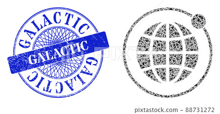 Distress Galactic Badge and Triangle Planet Orbit Mosaic Distress Galactic Badge and Triangle Planet Orbit Mosaic 88731272
