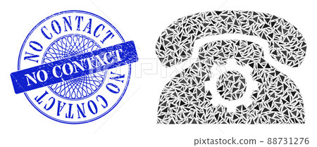 Distress No Contact Stamp and Triangle Phone Settings Mosaic Distress No Contact Stamp and Triangle Phone Settings Mosaic 88731276