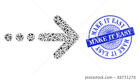 Grunge Make It Easy Stamp Seal and Triangle Send Right Mosaic Grunge Make It Easy Stamp Seal and Triangle Send Right Mosaic 88731278