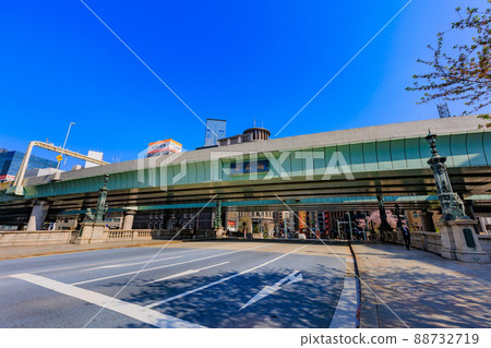 東京日本橋中央區街景 東京日本橋中央區街景 88732719