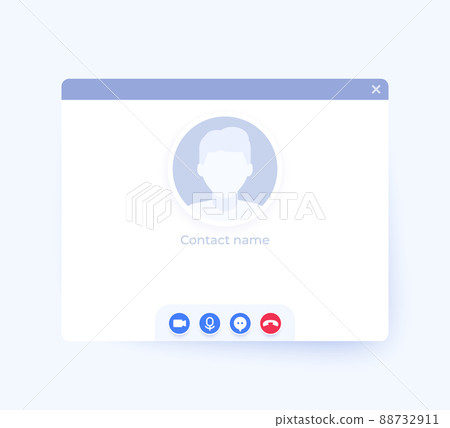 video call interface vector design 88732911
