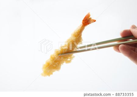 Shrimp tempura chopsticks lift Shrimp tempura chopsticks lift 88733355