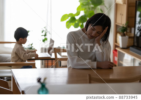 育兒/單機育兒的疲勞/壓力形象 88733945