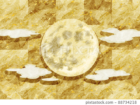 Moon on gold 88734218