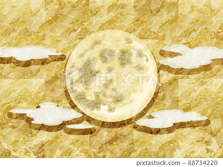Moon on gold 88734220