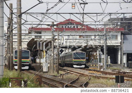 At Kitamoto Station on the Takasaki Line At Kitamoto Station on the Takasaki Line 88736421