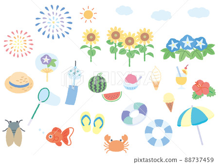 Illustration of summer Illustration of summer 88737459