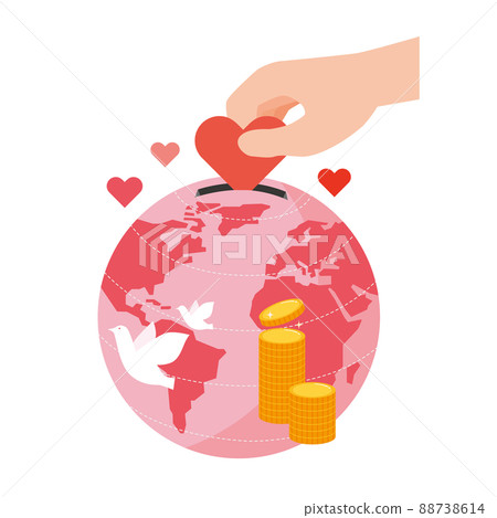 重視地球的籌款捐款的形像說明 88738614