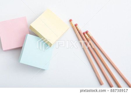 Sticky notes and pencils Sticky notes and pencils 88738917