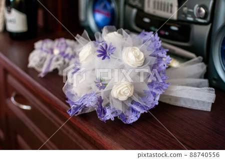 Newlyweds morning. Wedding accessories Newlyweds morning. Wedding accessories 88740556