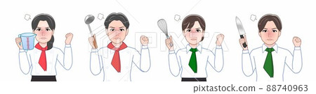 4名餐廳工作人員 4名餐廳工作人員 88740963