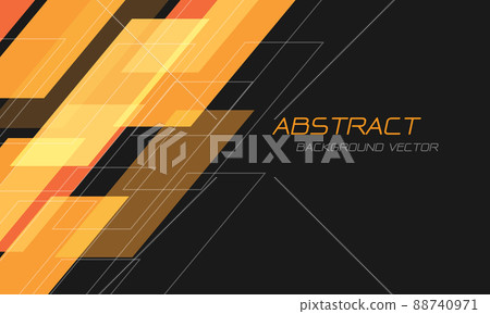Abstract yellow orange geometric overlap on grey with blank space design modern futuristic technology background vector Abstract yellow orange geometric overlap on grey with blank space design modern futuristic technology background vector 88740971