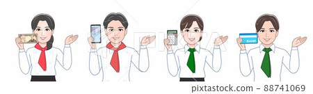 4 restaurant staff 4 restaurant staff 88741069