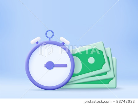 Time is money, business and finance concept. Time is money, business and finance concept. 88742058