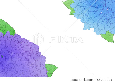 背景材料_水彩風格_繡球花 背景材料_水彩風格_繡球花 88742903