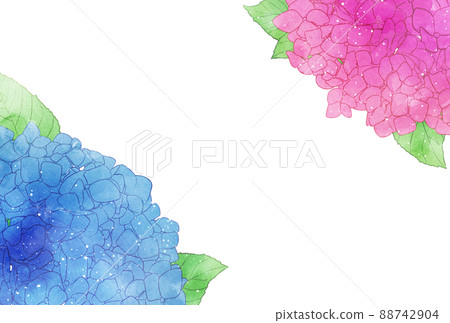 背景材料_水彩風格_繡球花 背景材料_水彩風格_繡球花 88742904