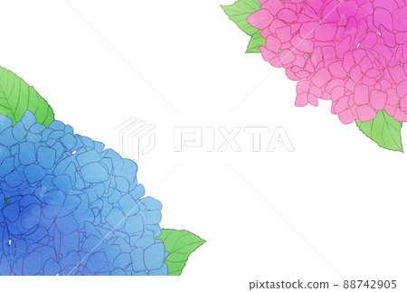 背景材料_水彩風格_繡球花 背景材料_水彩風格_繡球花 88742905