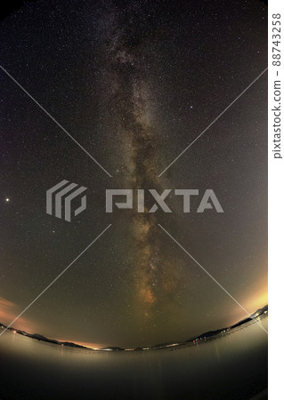 Summer Milky Way flowing through the beauty of Tajima in Setouchi 88743258