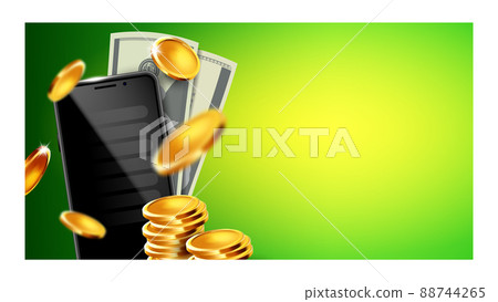 Cash Back Financial Service Refund Money Vector 88744265