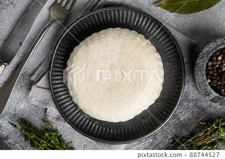 Regular tofu , on gray stone table background, top view flat lay Regular tofu , on gray stone table background, top view flat lay 88744527