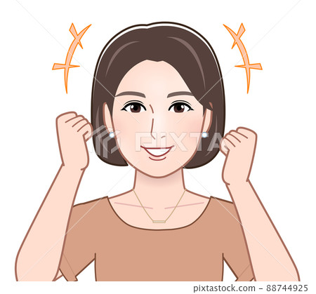 Woman in guts pose 88744925