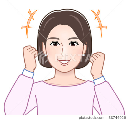 Woman in guts pose 88744926