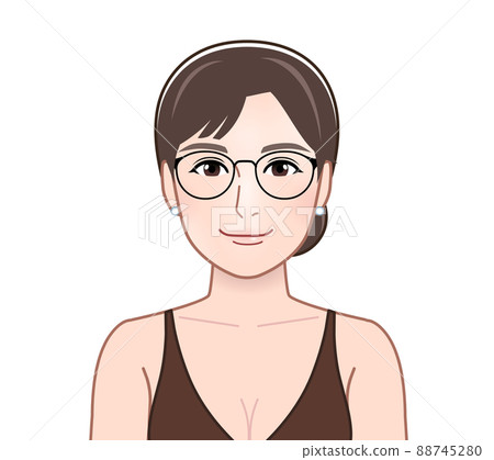 A woman wearing glasses A woman wearing glasses 88745280