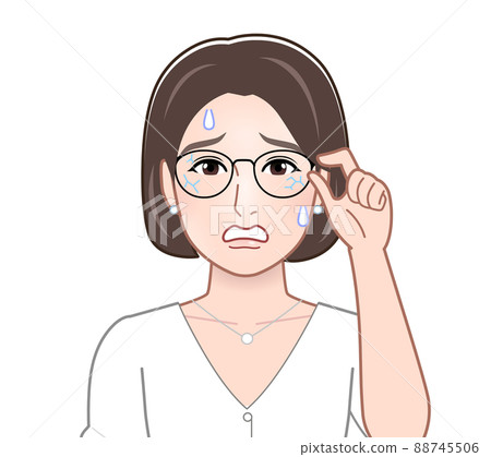 People with broken glasses People with broken glasses 88745506