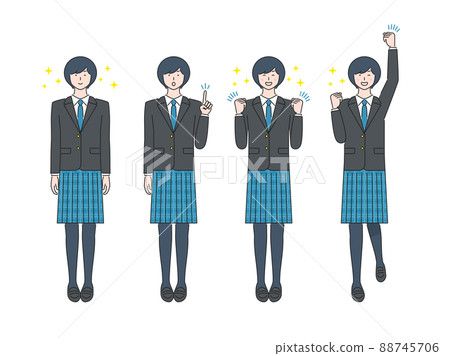 Student whole body female 02 Student whole body female 02 88745706
