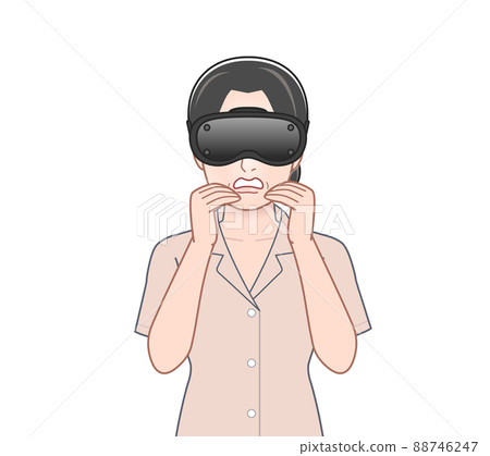 使用 VR 眼鏡的女性 88746247