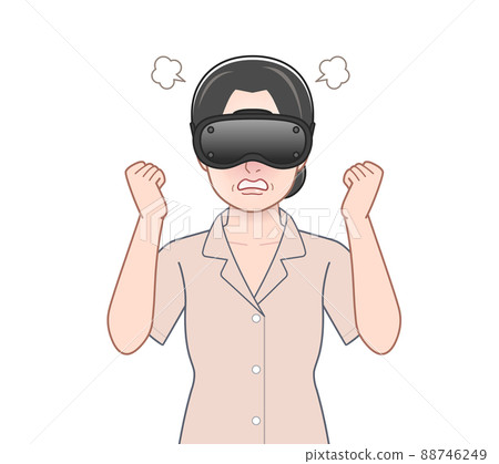 使用 VR 眼鏡的女性 88746249