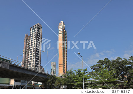 the new Modern architecture residential building at kowloon city 10 April 2022 88746387