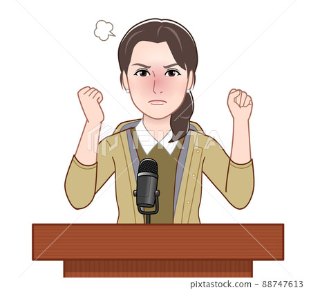 發表演講的女人 發表演講的女人 88747613