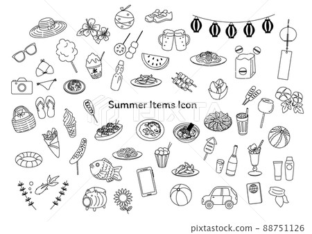 夏天 夏 圖標 88751126