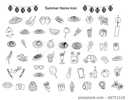 summer, icon, icons 88751128