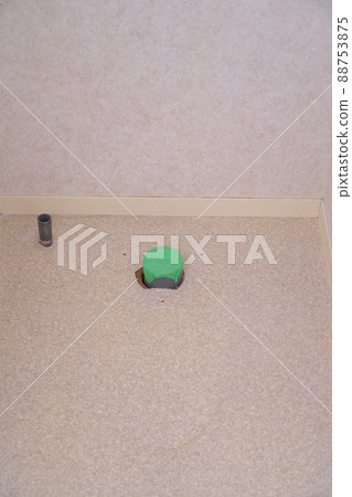 Toilet and exposed plumbing during remodeling 7 88753875