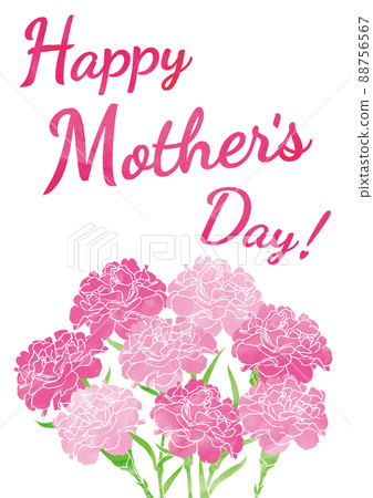 Mother's Day Carnation Watercolor Vertical Mother's Day Carnation Watercolor Vertical 88756567